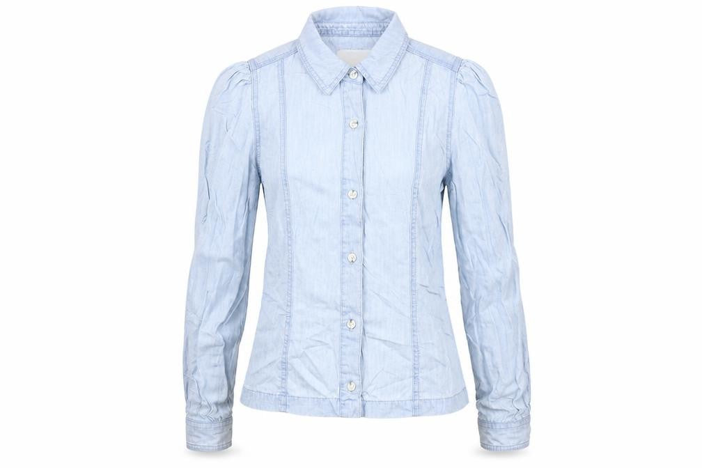 Womens UK Size 8 Miss Selfridge Blue Basic Button-Up