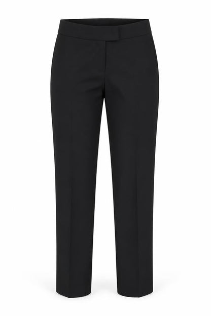 Womens UK Size 10 Avenue Regular Fit Dress Pants Black Trousers