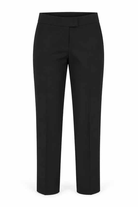 Womens UK Size 10 Avenue Regular Fit Dress Pants Black Trousers