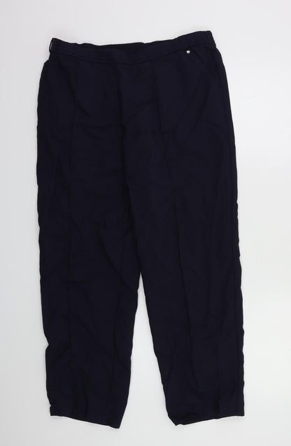 Womens UK Size 16 M&S Regular Fit  Blue Trousers