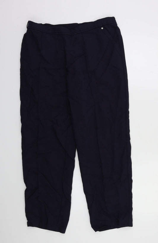 Womens UK Size 16 M&S Regular Fit  Blue Trousers