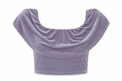 Womens UK Size 6 River Island Grey Cropped Blouse