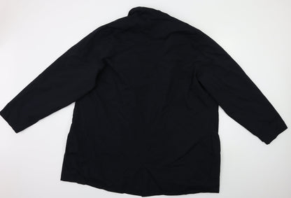 Womens UK Size XL French Connection Black Pea Coat