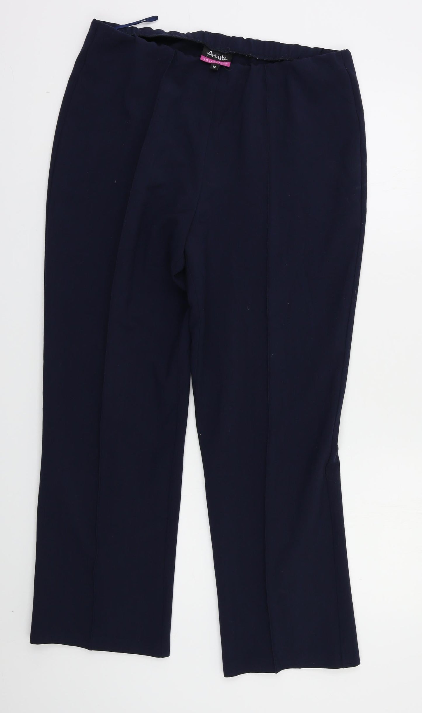 Anista Womens Blue   Trousers  Size 12 L25 in