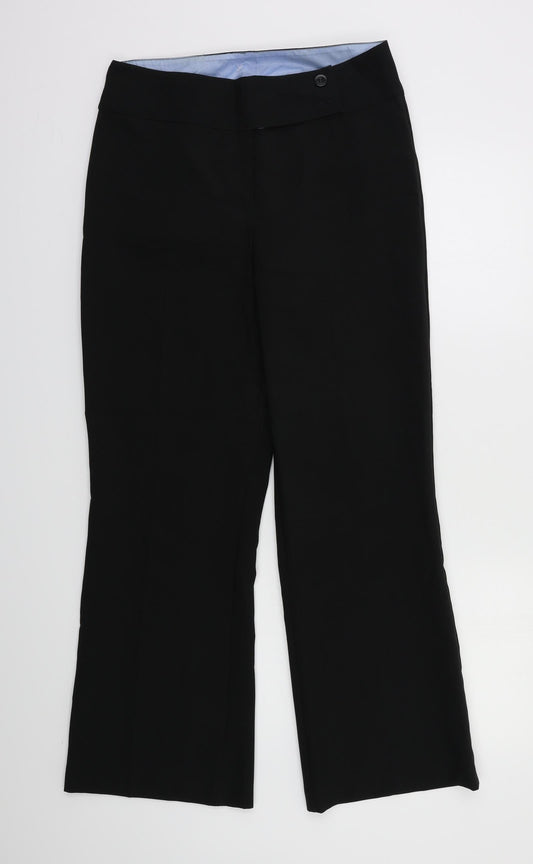 AMARANTO Womens Black   Dress Pants Trousers Size 12 L28 in