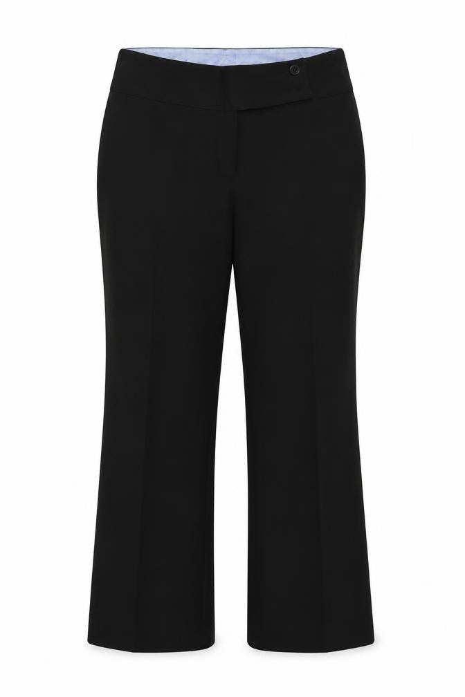 Womens UK Size 12 AMARANTO Regular Fit Dress Pants Black Trousers