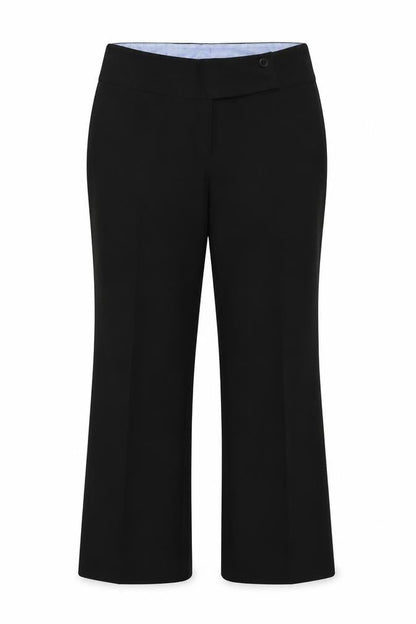Womens UK Size 12 AMARANTO Regular Fit Dress Pants Black Trousers