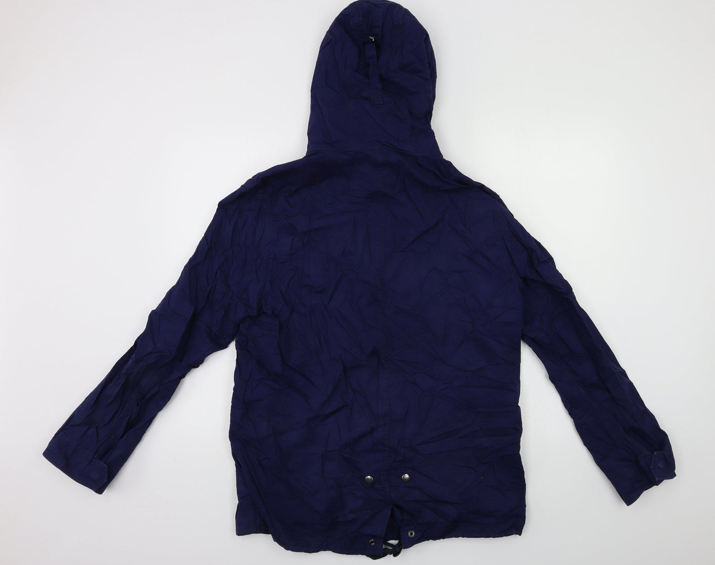 Womens UK Size M Preworn Blue Parka Coat