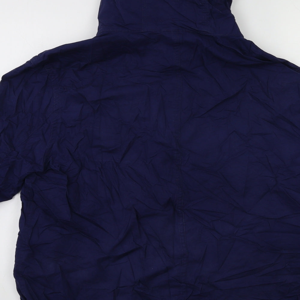 Womens UK Size M Preworn Blue Parka Coat