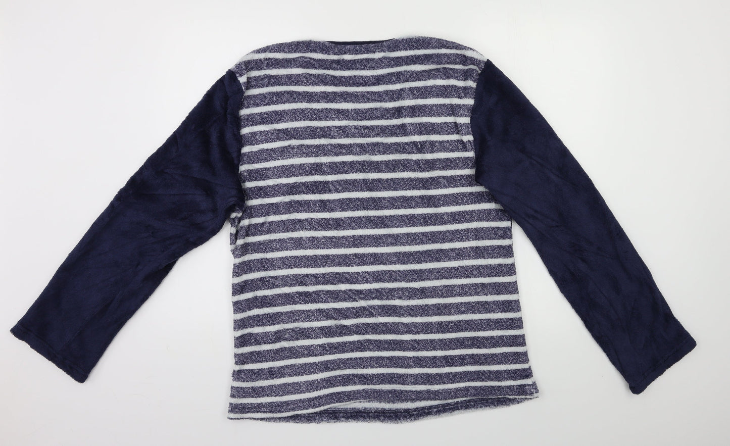 Hudson Bay Womens Blue Striped  Top Pyjama Top Size XL