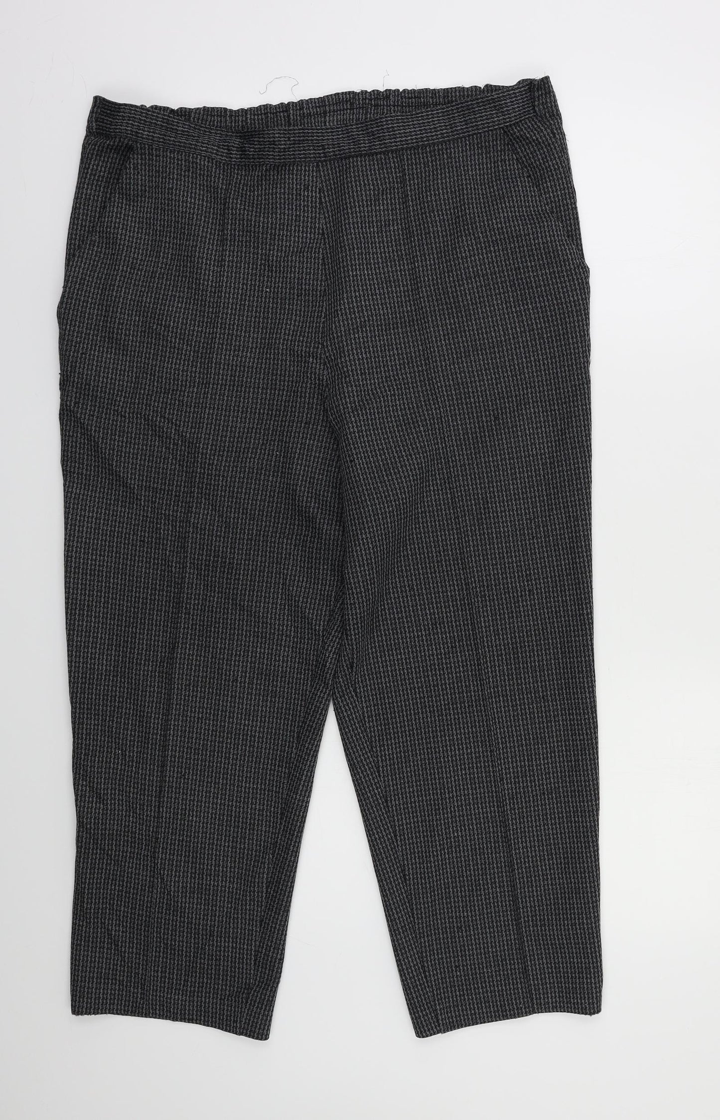 Womens UK Size 18 Preworn Regular Fit  Grey Trousers
