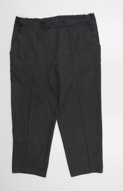 Womens UK Size 18 Preworn Regular Fit  Grey Trousers
