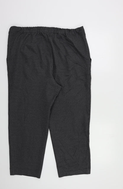 Womens UK Size 18 Preworn Regular Fit  Grey Trousers