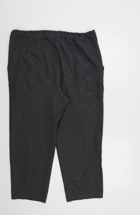 Womens UK Size 18 Preworn Regular Fit  Grey Trousers