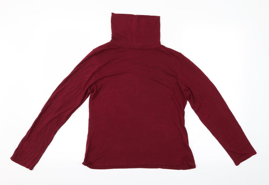 Boohoo Womens Red   Basic T-Shirt Size 12