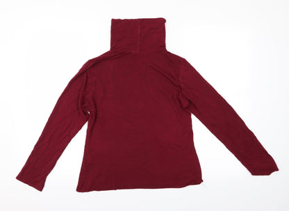 Boohoo Womens Red   Basic T-Shirt Size 12