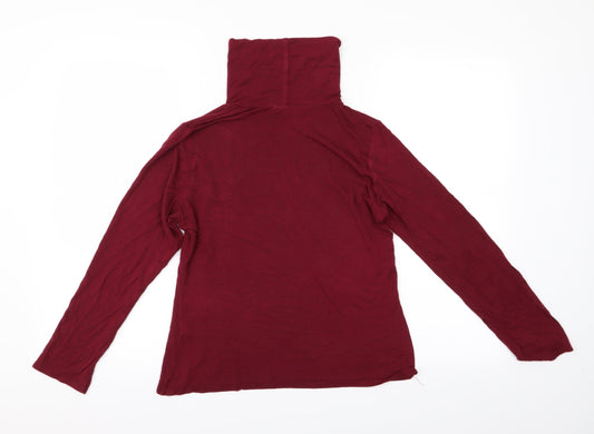 Boohoo Womens Red   Basic T-Shirt Size 12