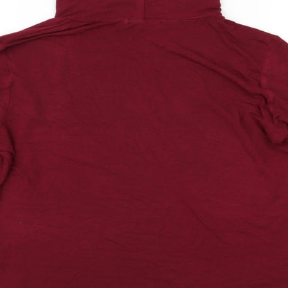 Boohoo Womens Red   Basic T-Shirt Size 12