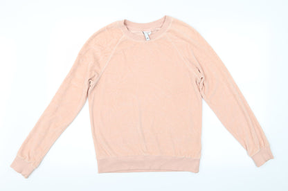 Womens UK Size S H&M Pink Pullover Jumper
