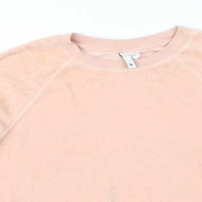 Womens UK Size S H&M Pink Pullover Jumper