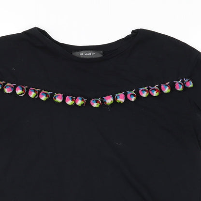 Primark Womens Black   Basic T-Shirt Size 4