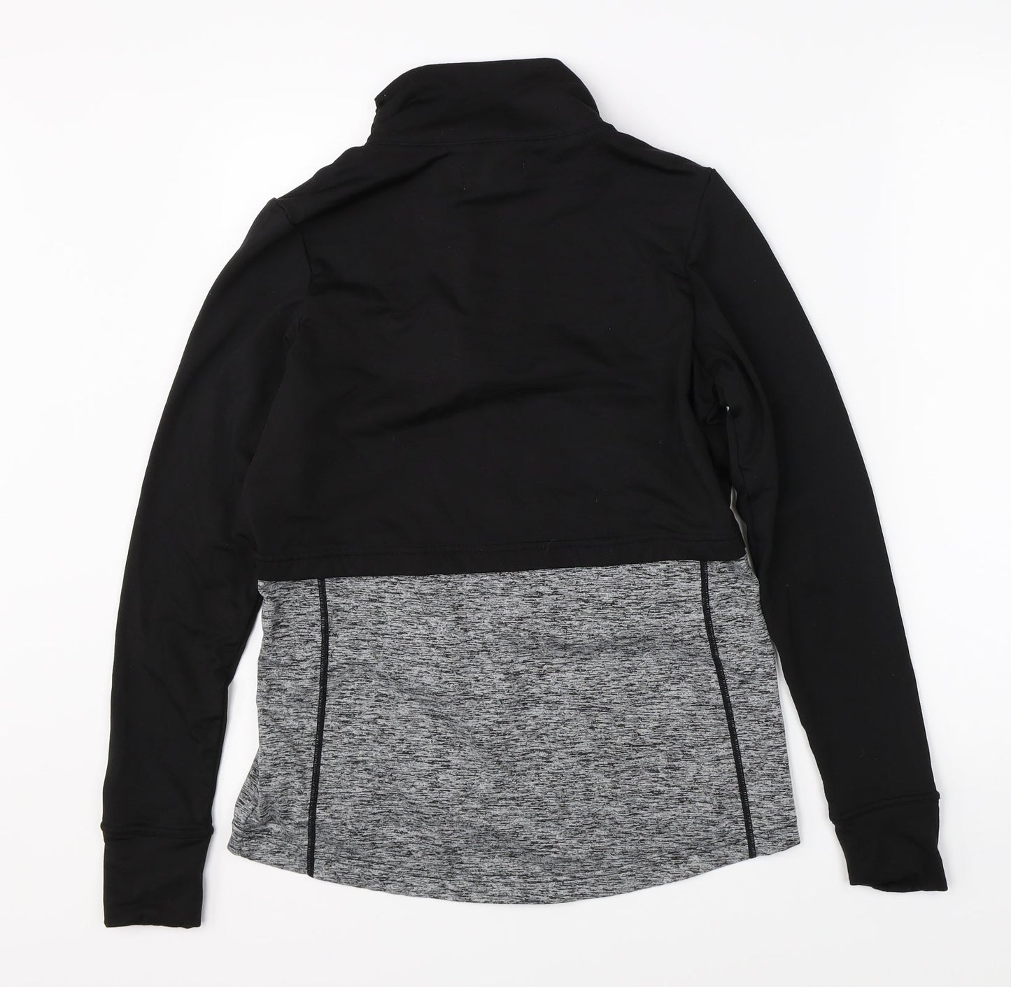Womens UK Size 8 River Island Black Full Zip Jumper
