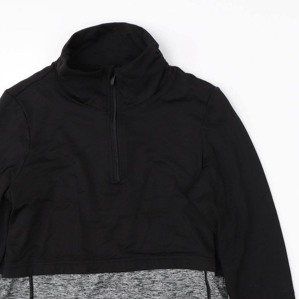 Womens UK Size 8 River Island Black Full Zip Jumper