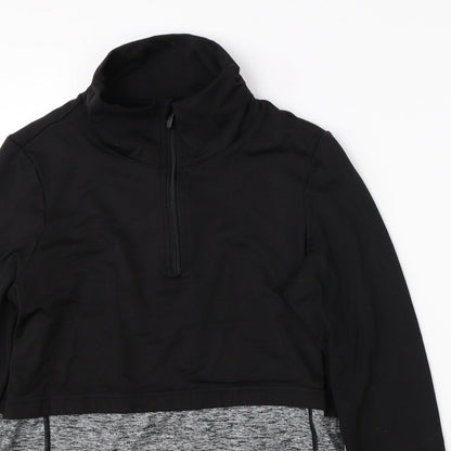 Womens UK Size 8 River Island Black Full Zip Jumper