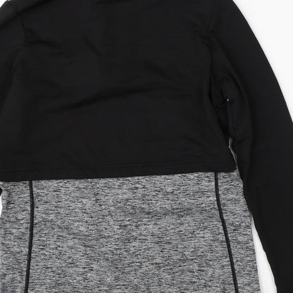 Womens UK Size 8 River Island Black Full Zip Jumper