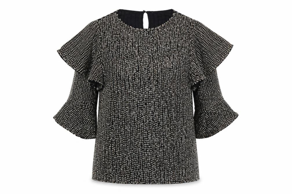 Womens UK Size 8 River Island Black Basic Blouse