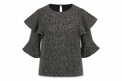 Womens UK Size 8 River Island Black Basic Blouse
