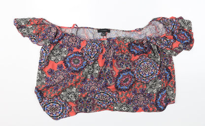 Primark Womens Multicoloured Paisley  Basic Blouse Size 14