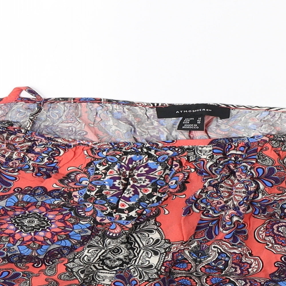 Primark Womens Multicoloured Paisley  Basic Blouse Size 14