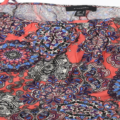 Primark Womens Multicoloured Paisley  Basic Blouse Size 14