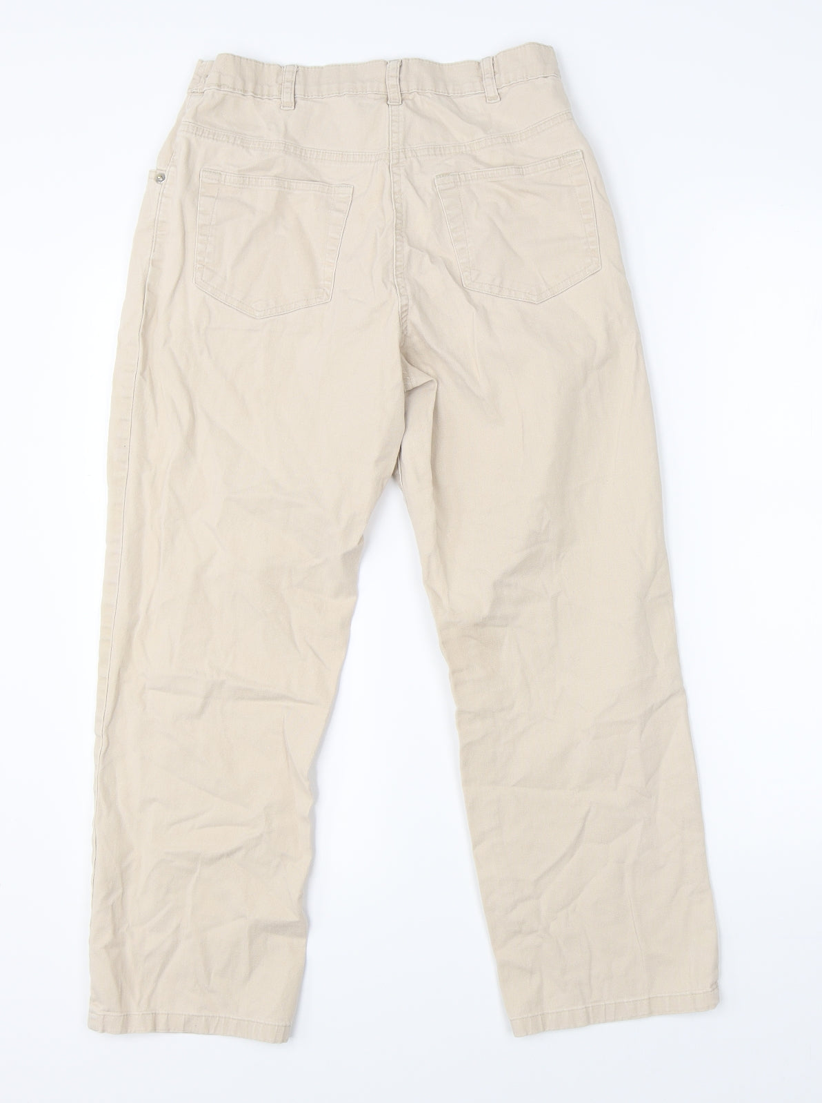Womens UK Size 28 in Damart Regular Fit Cargo Beige Trousers