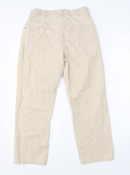 Womens UK Size 28 in Damart Regular Fit Cargo Beige Trousers