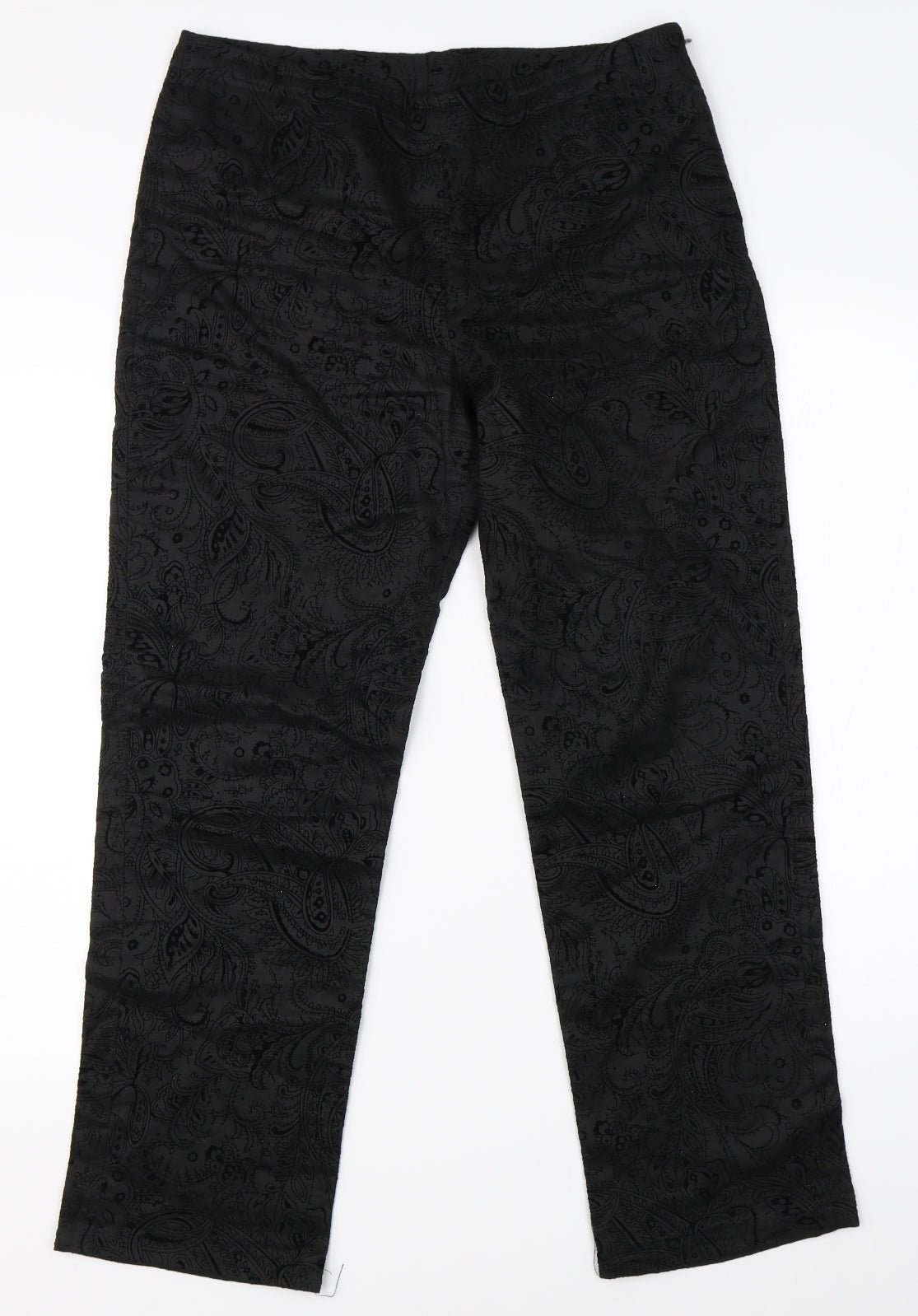 Womens UK Size 30 in Preworn Regular Fit  Black Trousers
