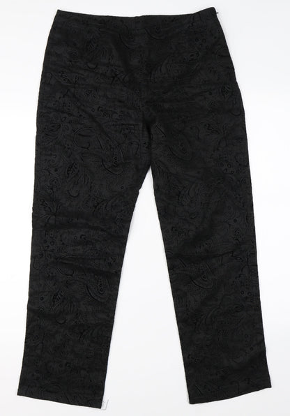 Womens UK Size 30 in Preworn Regular Fit  Black Trousers