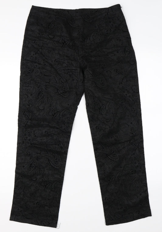 Womens UK Size 30 in Preworn Regular Fit  Black Trousers