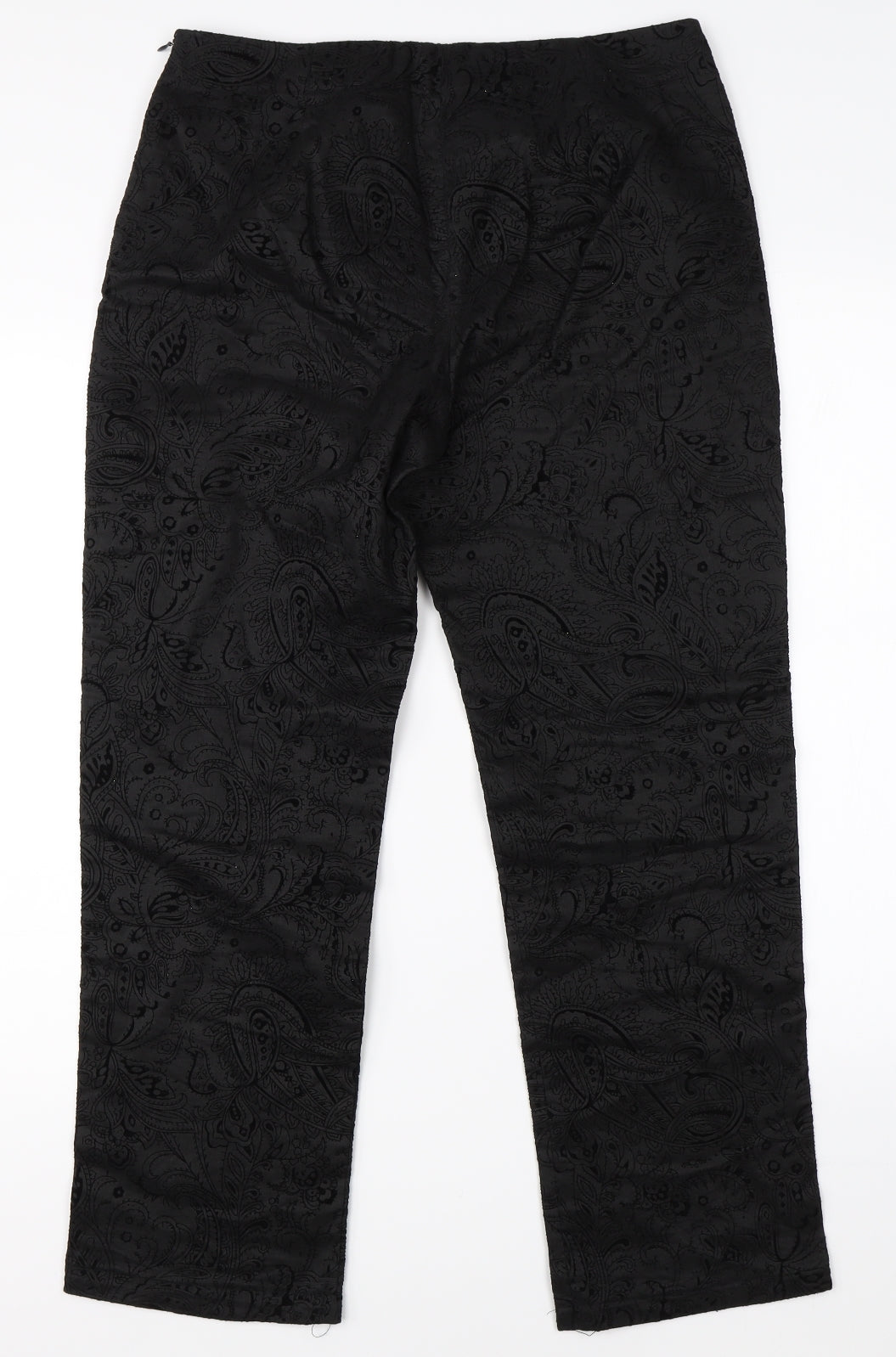 Womens UK Size 30 in Preworn Regular Fit  Black Trousers