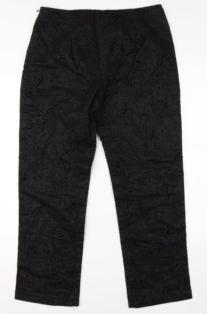 Womens UK Size 30 in Preworn Regular Fit  Black Trousers