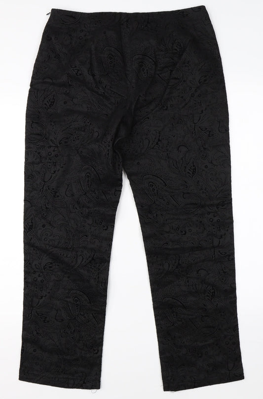 Womens UK Size 30 in Preworn Regular Fit  Black Trousers