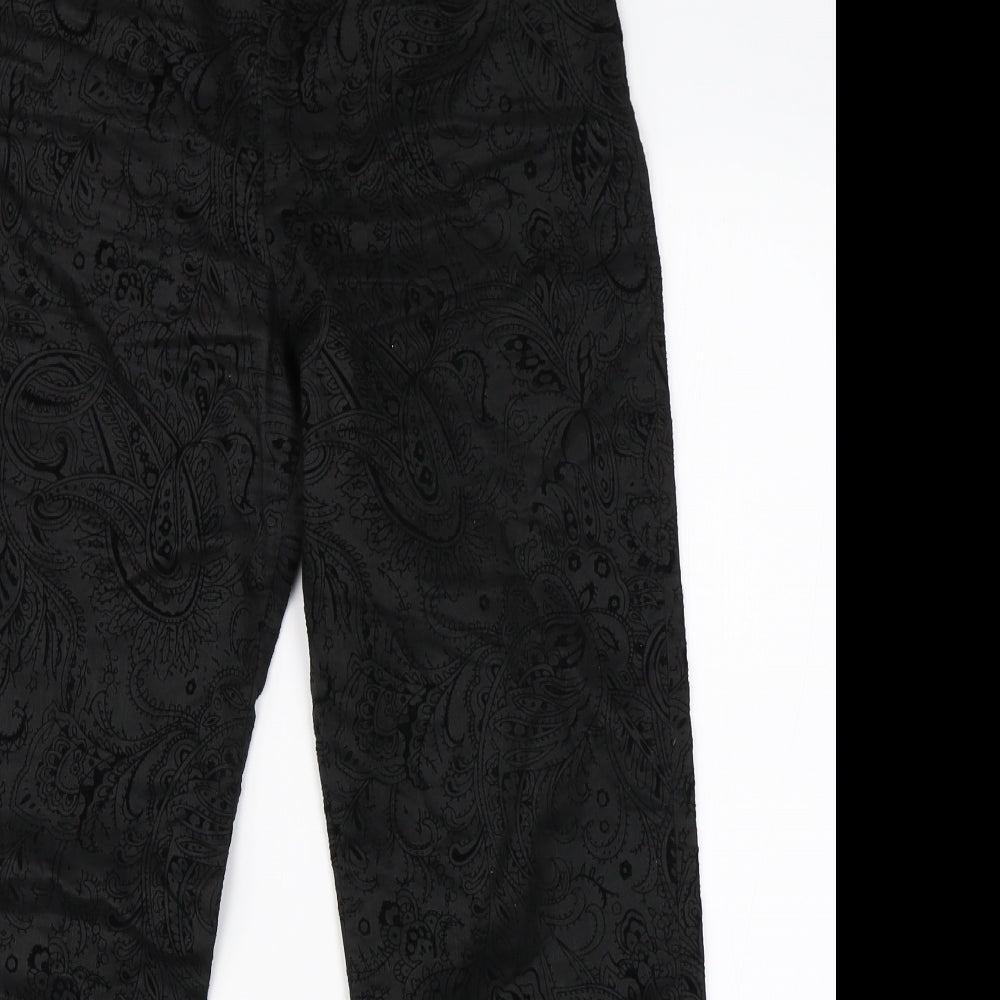 Womens UK Size 30 in Preworn Regular Fit  Black Trousers