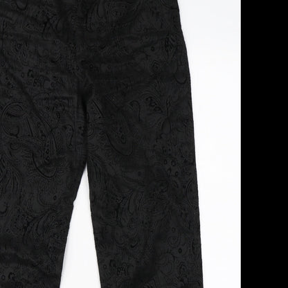Womens UK Size 30 in Preworn Regular Fit  Black Trousers