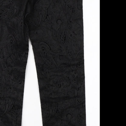 Womens UK Size 30 in Preworn Regular Fit  Black Trousers