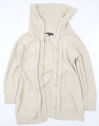 Ad Woman Womens Beige   Cardigan Jumper Size L