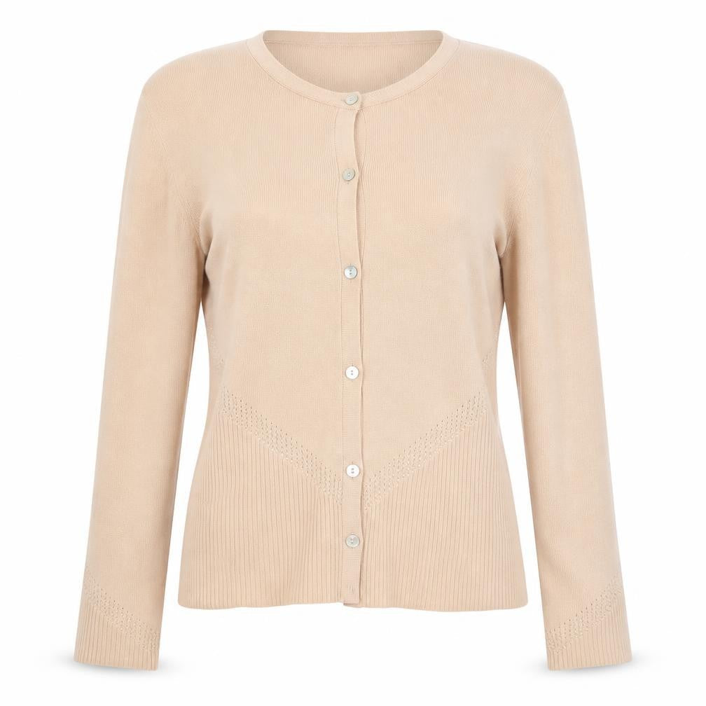 Womens UK Size 10 Wallis Beige Cardigan Jumper