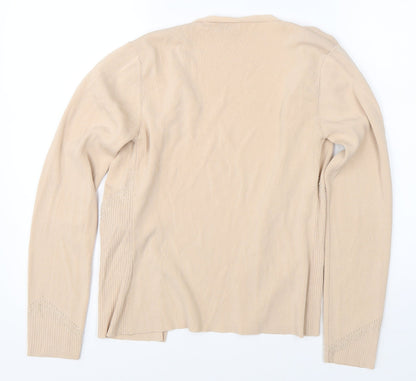 Womens UK Size 10 Wallis Beige Cardigan Jumper