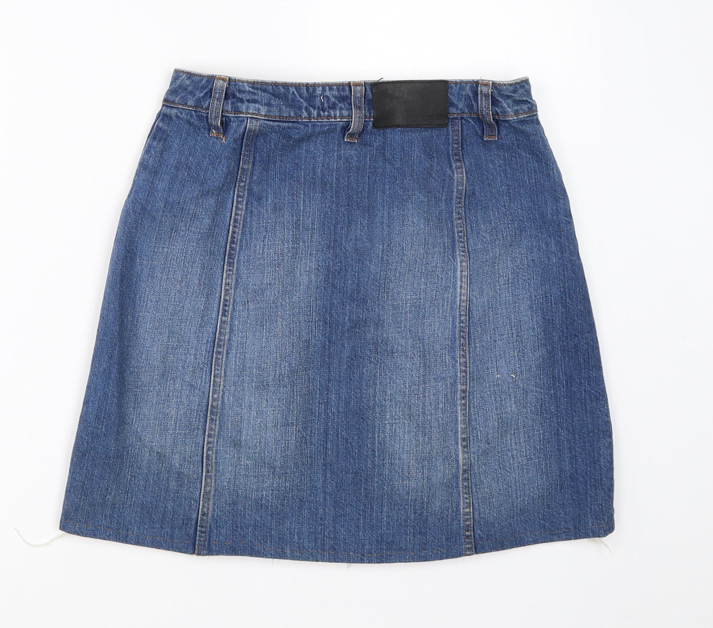 L.O.G.G Womens Blue  Denim A-Line Skirt Size 8