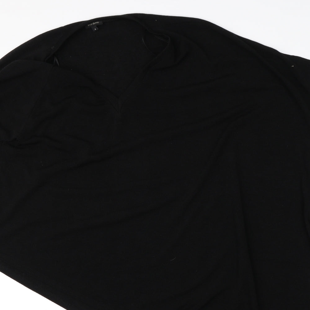Womens UK Size 8 River Island Black Pullover Jumper